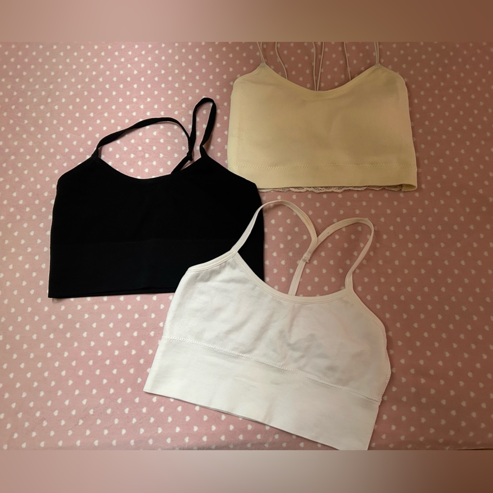 New Lots of 3 new tube top seem less sport top cropped